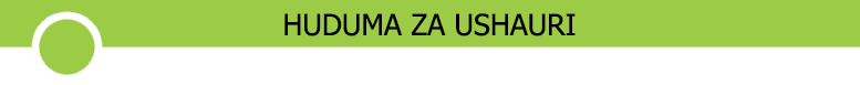 HUDUMA ZA USHAURI